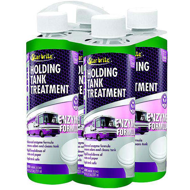Starbrite 75008 Bio Odor Enzyme Holding Tank Treatment, 8 oz. 4-pack