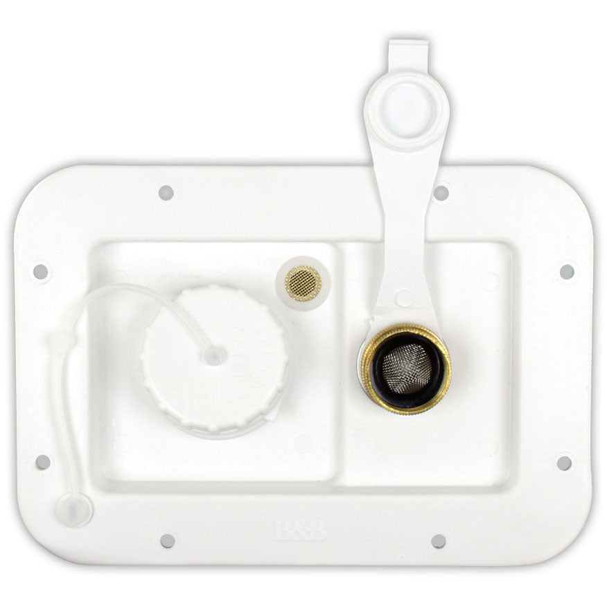 City/Gravity Dish, Brass Check Valve, Polar White