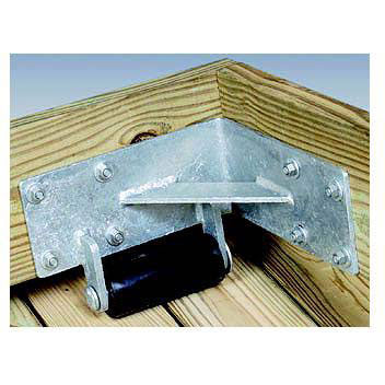 Tie Down Engineering Dock Hardware - Galvanized Inside Rolling Ramp Bracket Includes Left and Right Ramp Brackets, Commercial Grade