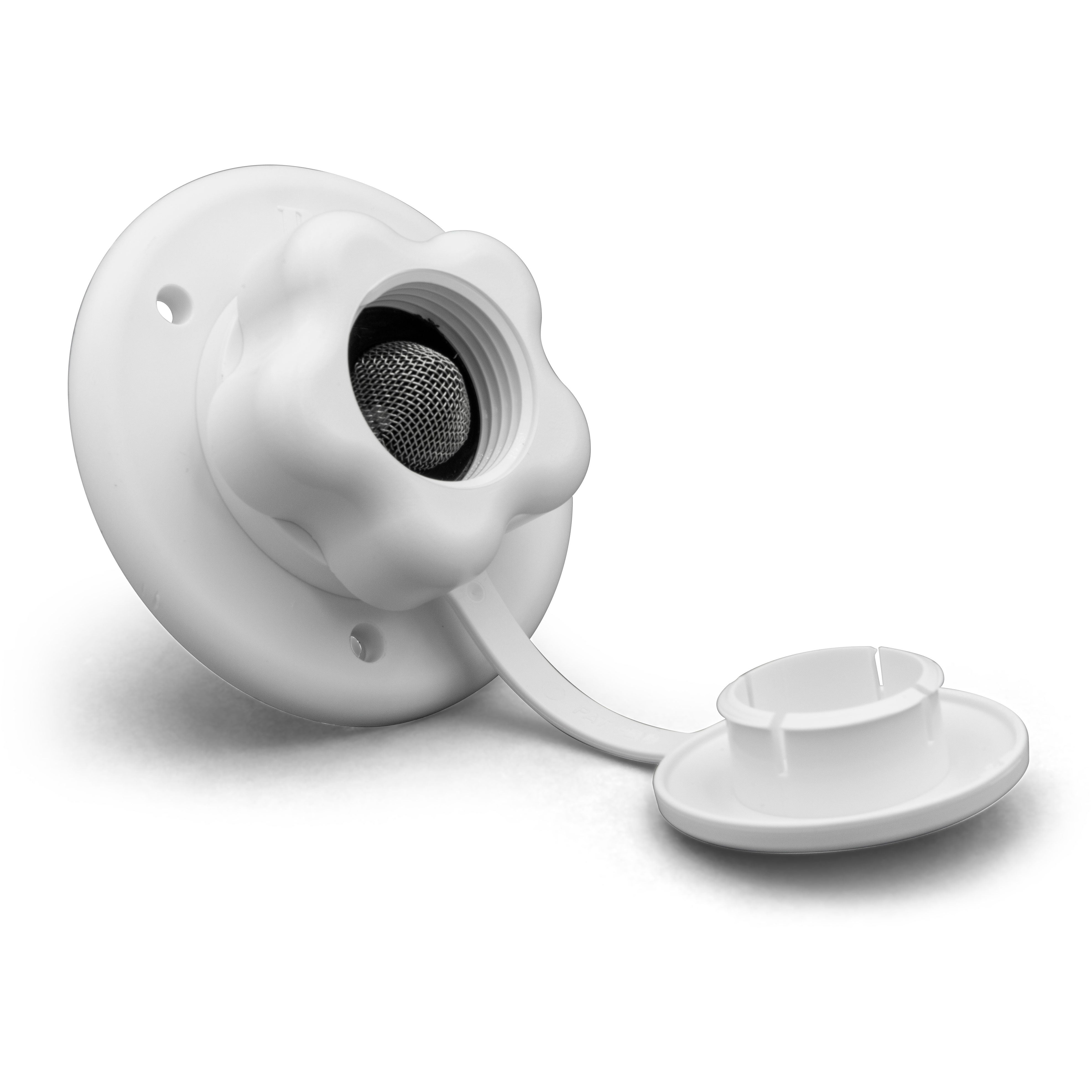 B&B Molders 94216 City Water Fill w/Plastic Check Valve, Polar White