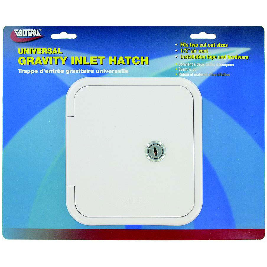 Valterra Universal Gravity 1/2" Air Vent RV Inlet & Lockable Hatch