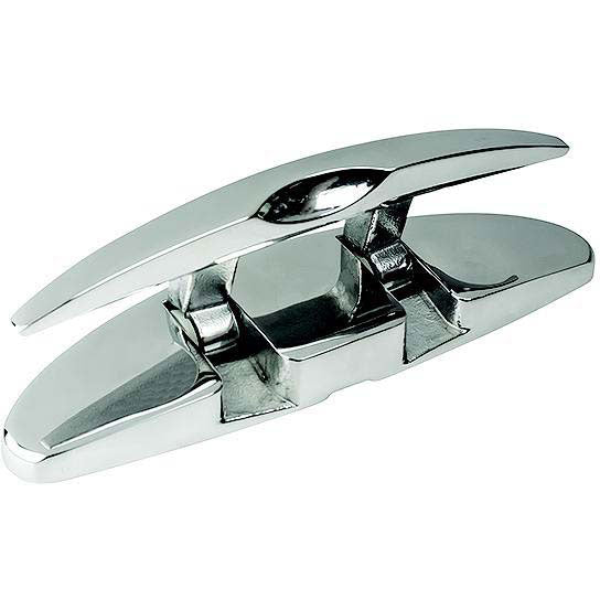 SeaDog 0411151 Oval Folding Cleat w/ Hidden Hex Bolts, Polished SS