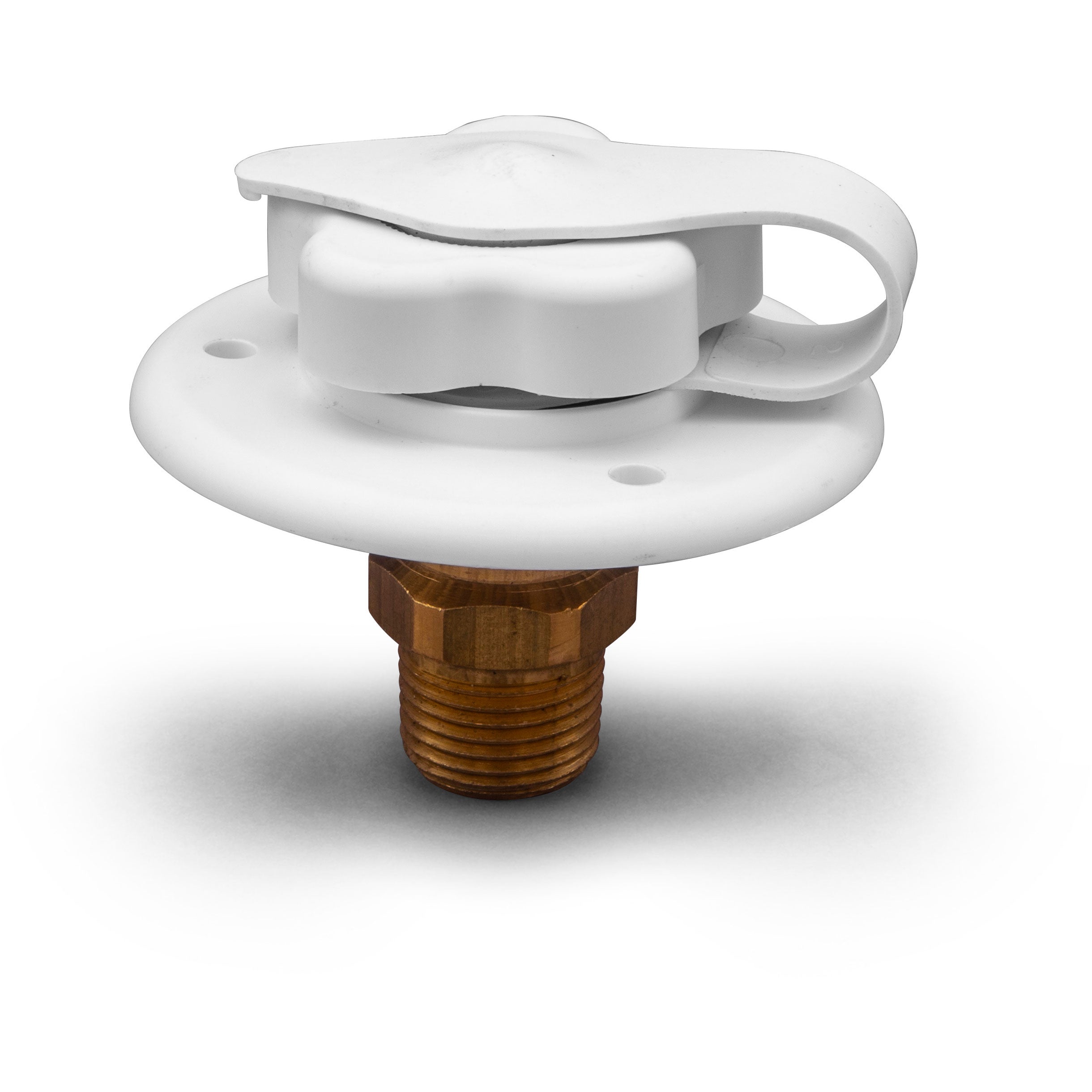 B&B Molders 94214 City Water Fill w/Brass Check Valve, Polar White