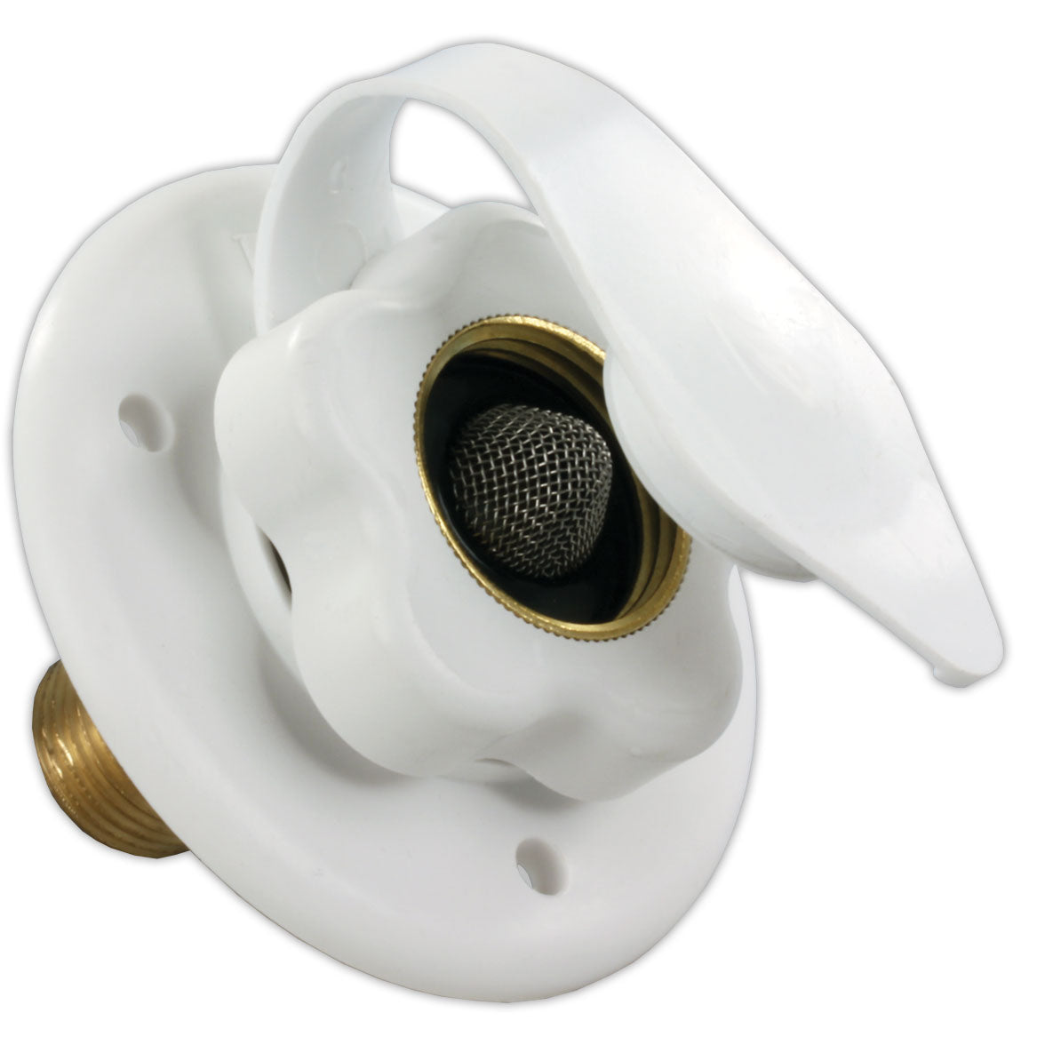 City Water Fill w/Brass Check Valve, Polar White