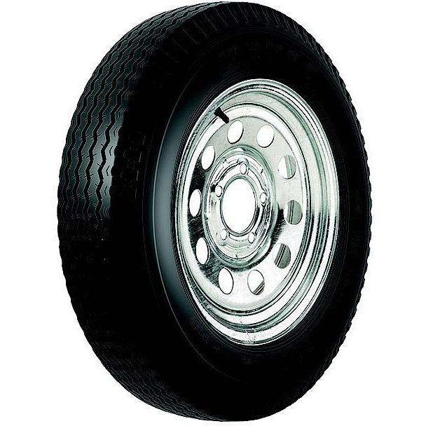 Loadstar Bias Tire and Wheel (Rim) Assembly 480-12 4 Hole 4 Ply