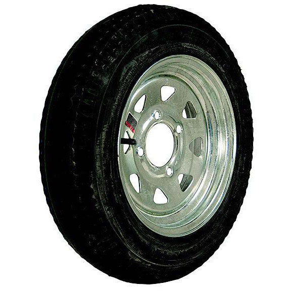 Loadstar Bias Tire and Wheel (Rim) Assembly 530-12 4 Hole 4 Ply