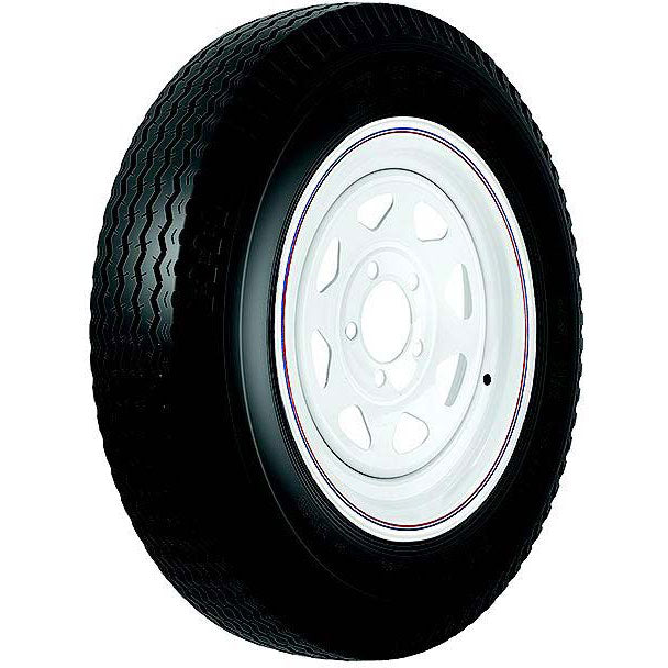 Loadstar Bias Tire and Wheel (Rim) Assembly 530-12 5 Hole 4 Ply