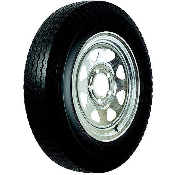 Loadstar Bias Tire and Wheel (Rim) Assembly 530-12 5 Hole 4 Ply