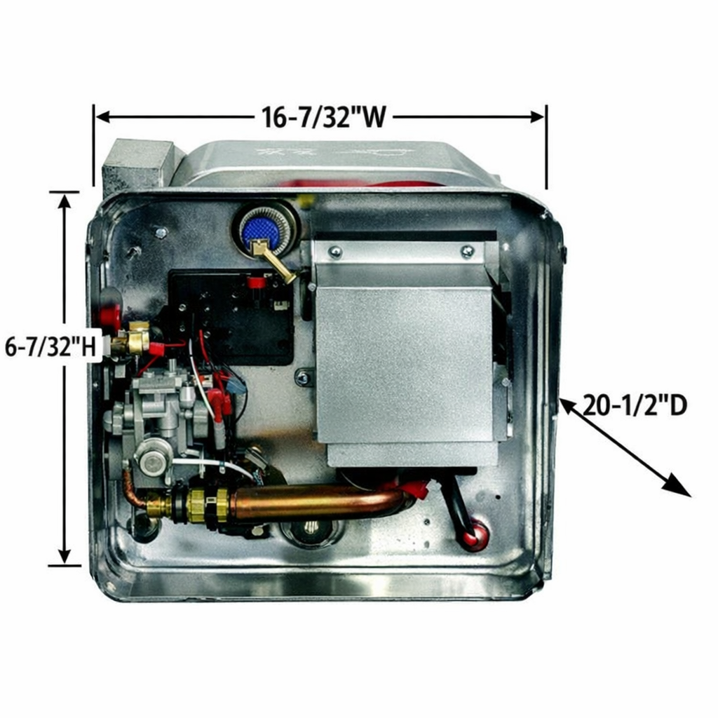 Combo Gas & Electric Water Heater- Direct Spark Ignition, 10 Gal