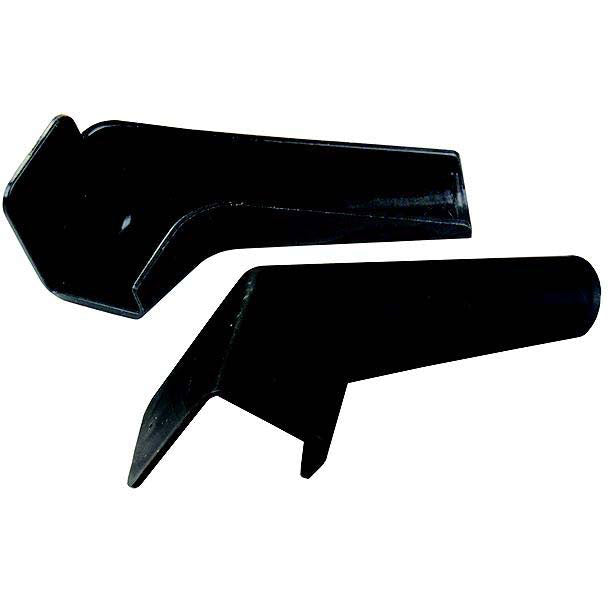 JR Products 655FLEXBKA Flexible Rain Gutter Spouts, Black, pr.