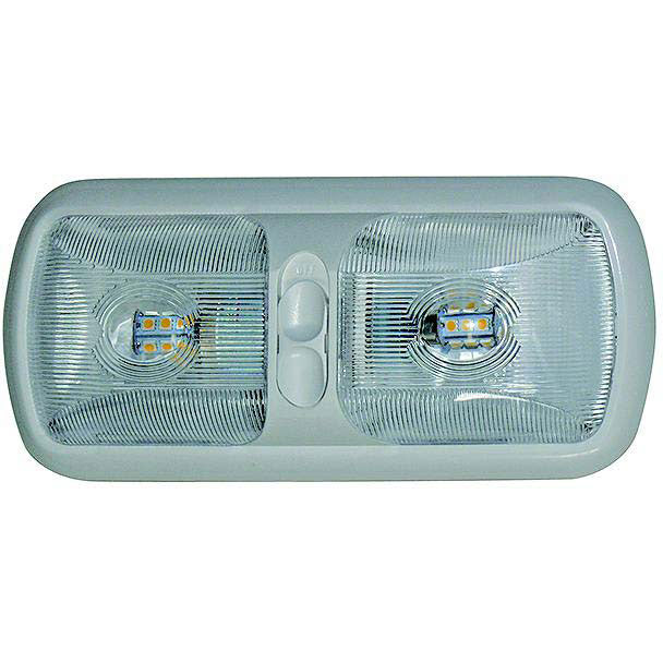 Valterra DG71251VP Incandescent Eurostyle Double Dome Light