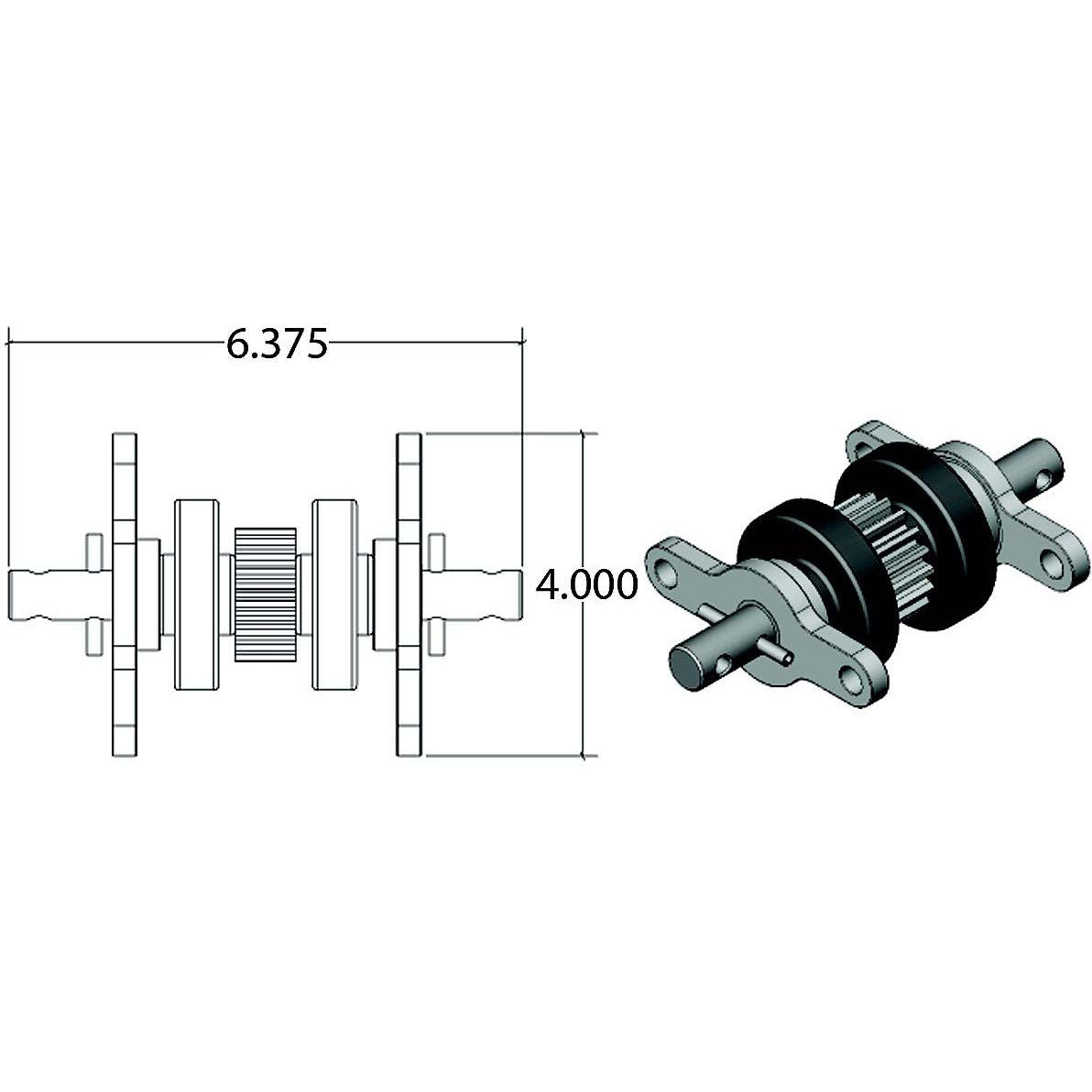 AP Products 014122837 Standard Gear Pack Assembly (18 Teeth)