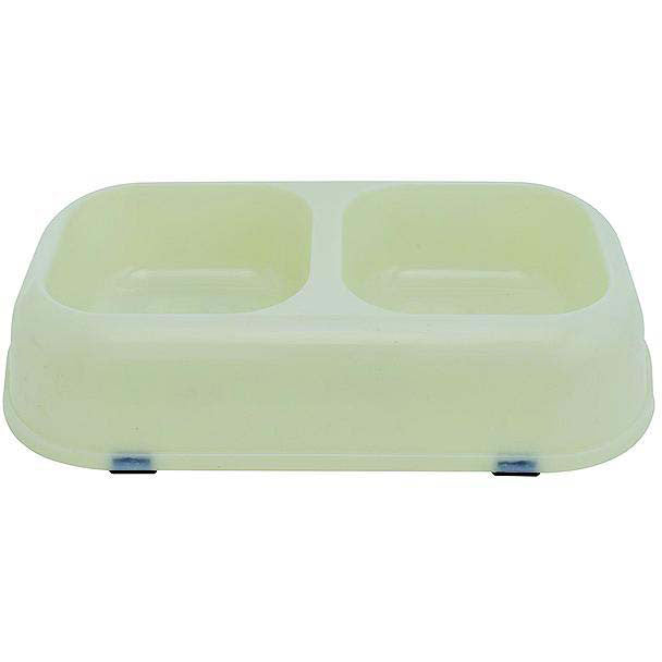 Valterra A102005 Glow-In-The-Dark Dog Twin Pet Bowl, Medium