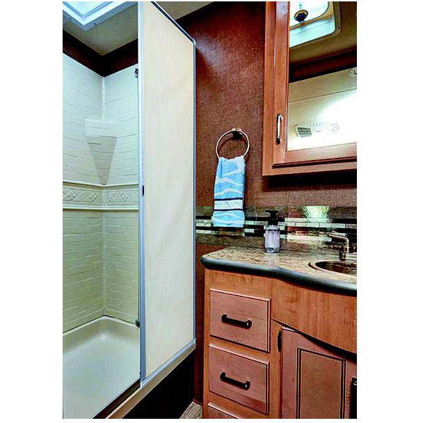 AP Products 0153302 Slow-Roll RV Shower Screen, 48" x 64"