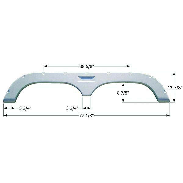 Icon Technologies Tandem Fleetwood FS720 RV Fender Skirts