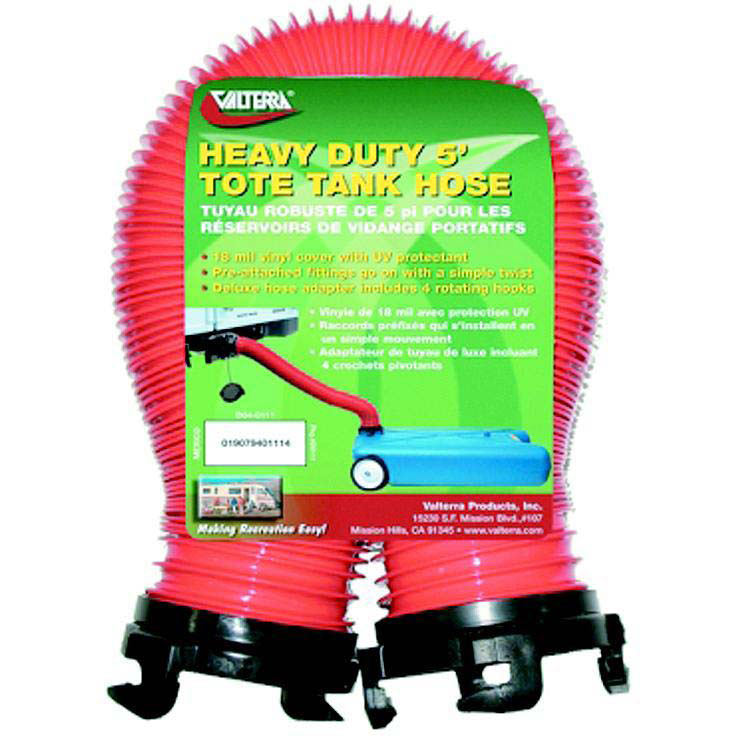 Valterra D04-0111 Heavy Duty 5' Tote Tank RV Sewer Hose