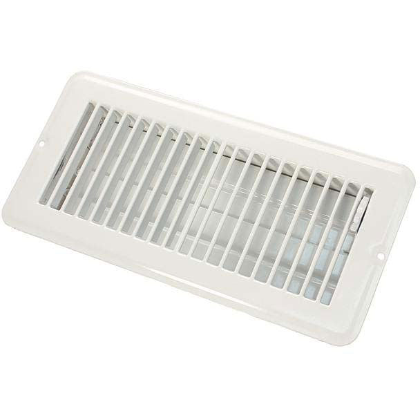 JR Products 4" x 10" Dampered Metal RV Floor Register