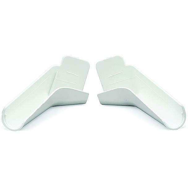B&B Molders 94172 Rain Gutter Spout, Flexible, Polar White