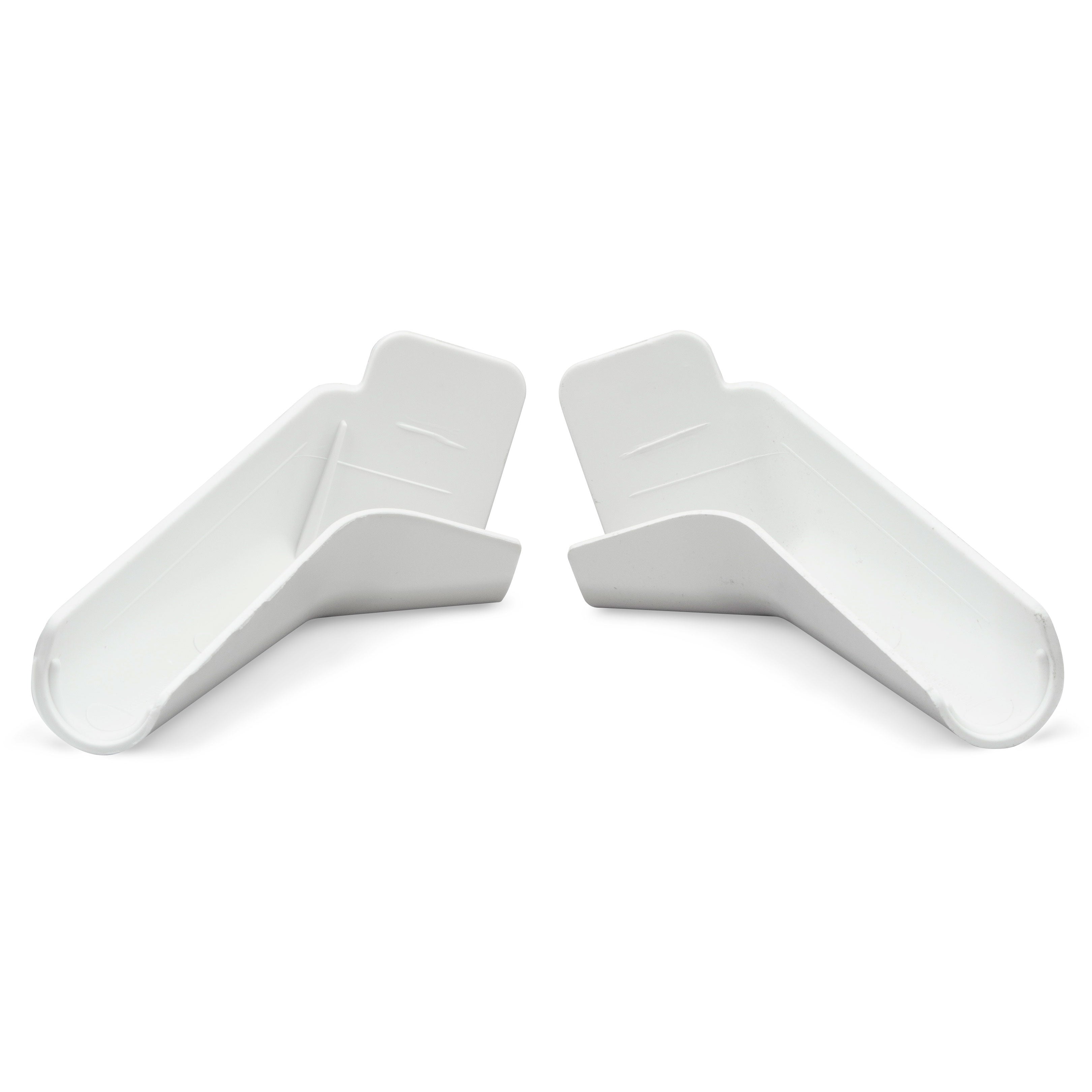 B&B Molders 94172 Rain Gutter Spout, Flexible, Polar White