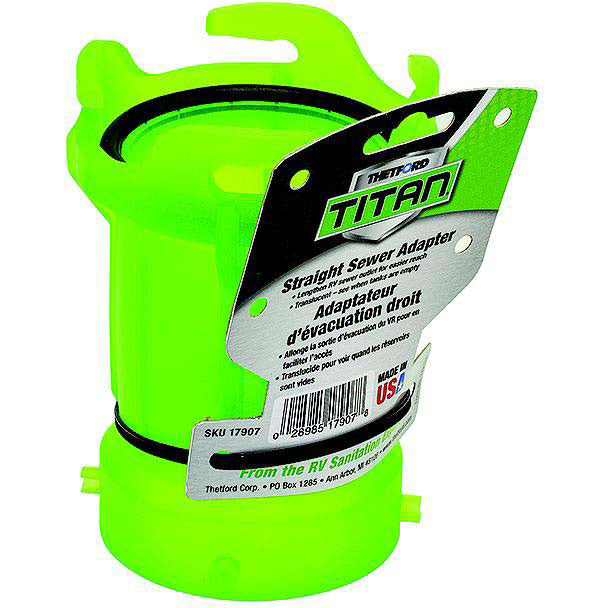 Thetford 17907 Titan™ Pemium RV Straight Sewer Adapter