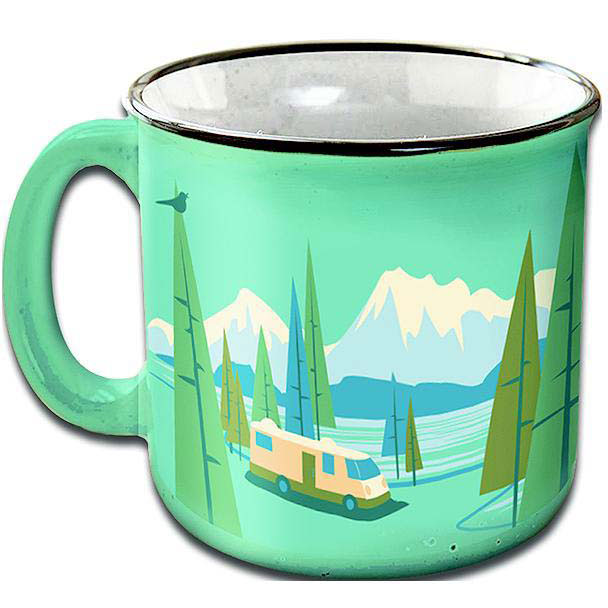 JR Products Camp Casual CC004TL Mug, Bird's Eye View