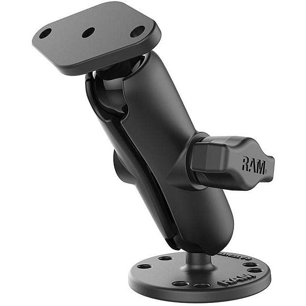 Remote Access Mic 1" Ball-Mount With Double Socket Arm & Round Base