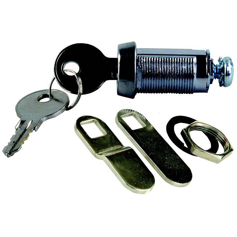 JR Products Deluxe Compartment Door Key Lock, 1-3/8"