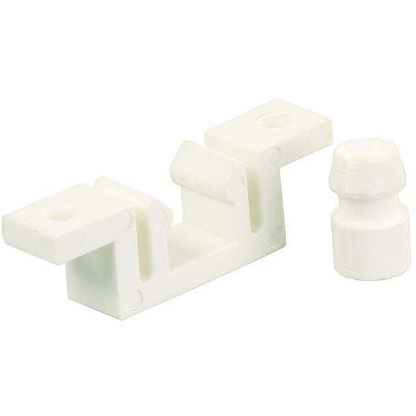 JR Products Closet/Folding Door Latch/Strike, White