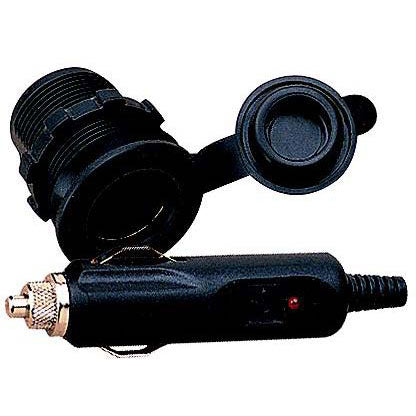 Sea-Dog 4261161 Deluxe Power Socket, Cap & Plug, 12V