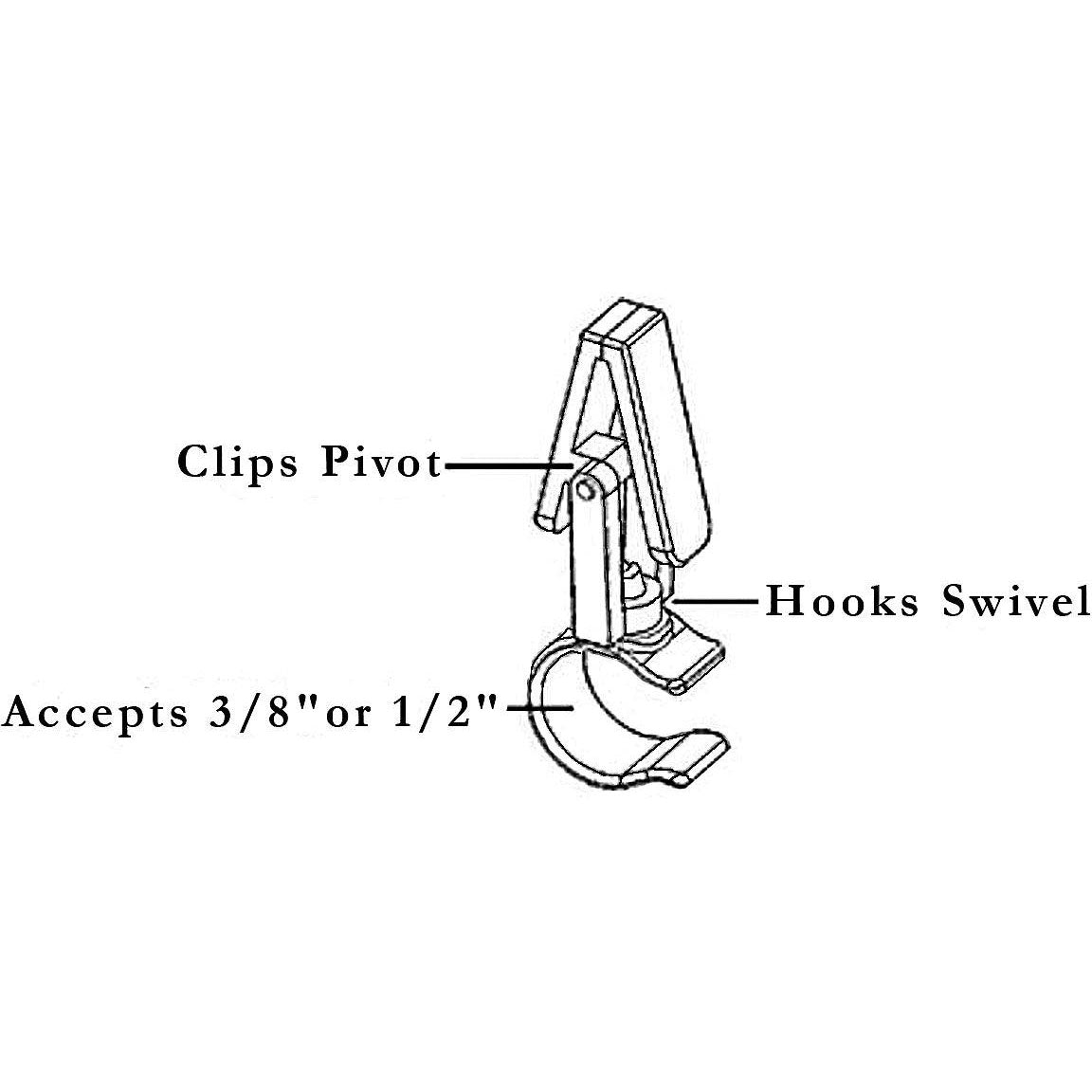 RV Designer M122 Rope Light Klippy Klips, 10/pk