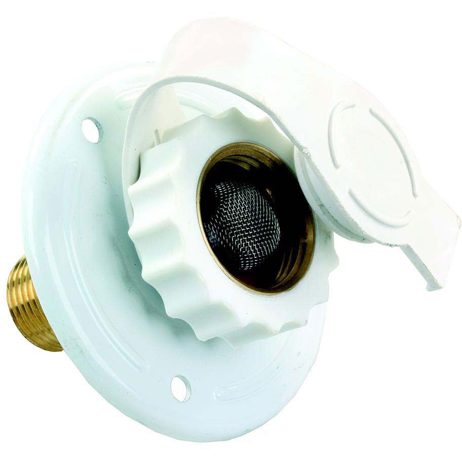 JR Products 62165 Metal RV City Water Flange