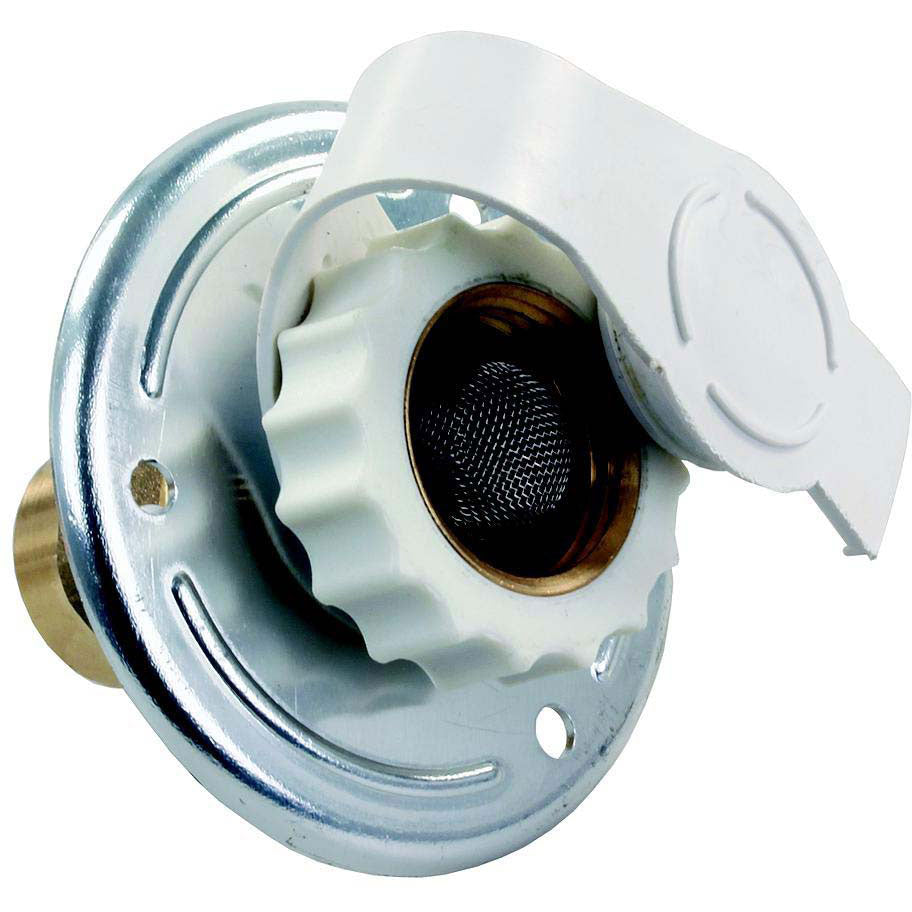 JR Products 62175 Metal RV City Water Flange