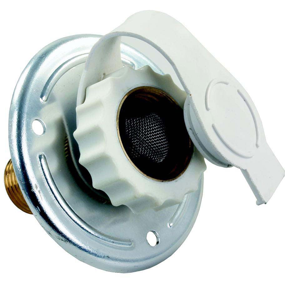 JR Products 62185 Metal RV City Water Flange