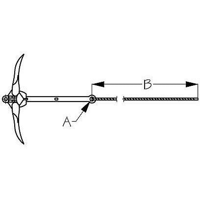 SeaDog 318003K11 Folding Anchor Kit - Economy