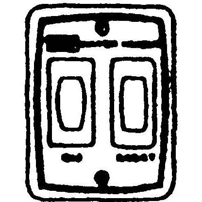 Suburban 520764 Switch & Light w/ Plate, White