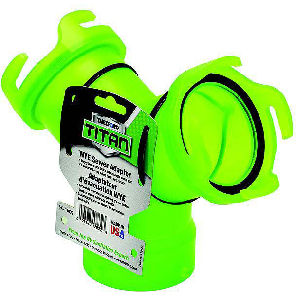 Thetford 17832 Titan™ Pemium RV WYE Adapter