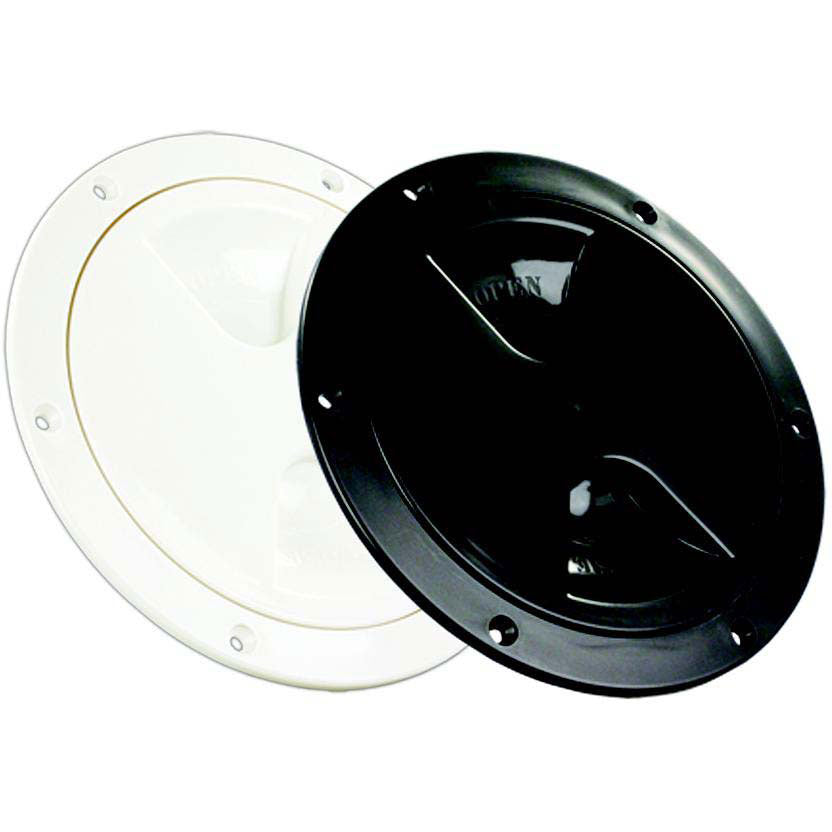 JR Products 4" Access/Deck Plate, Black