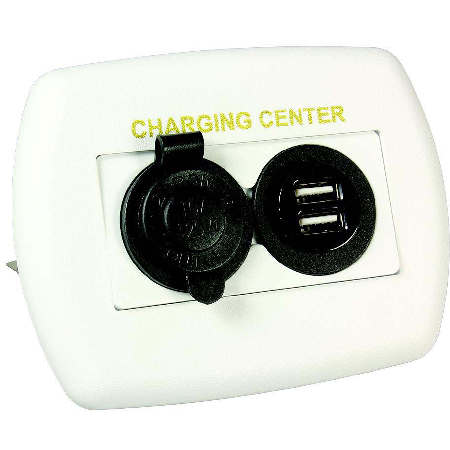 JR Products RV 12V/USB Charging Center
