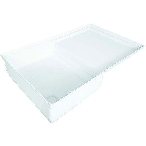 Icon Combo Shower Pan, Polar White