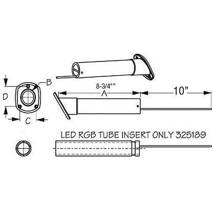 Seadog 3251811 LED RGB Rod Holder