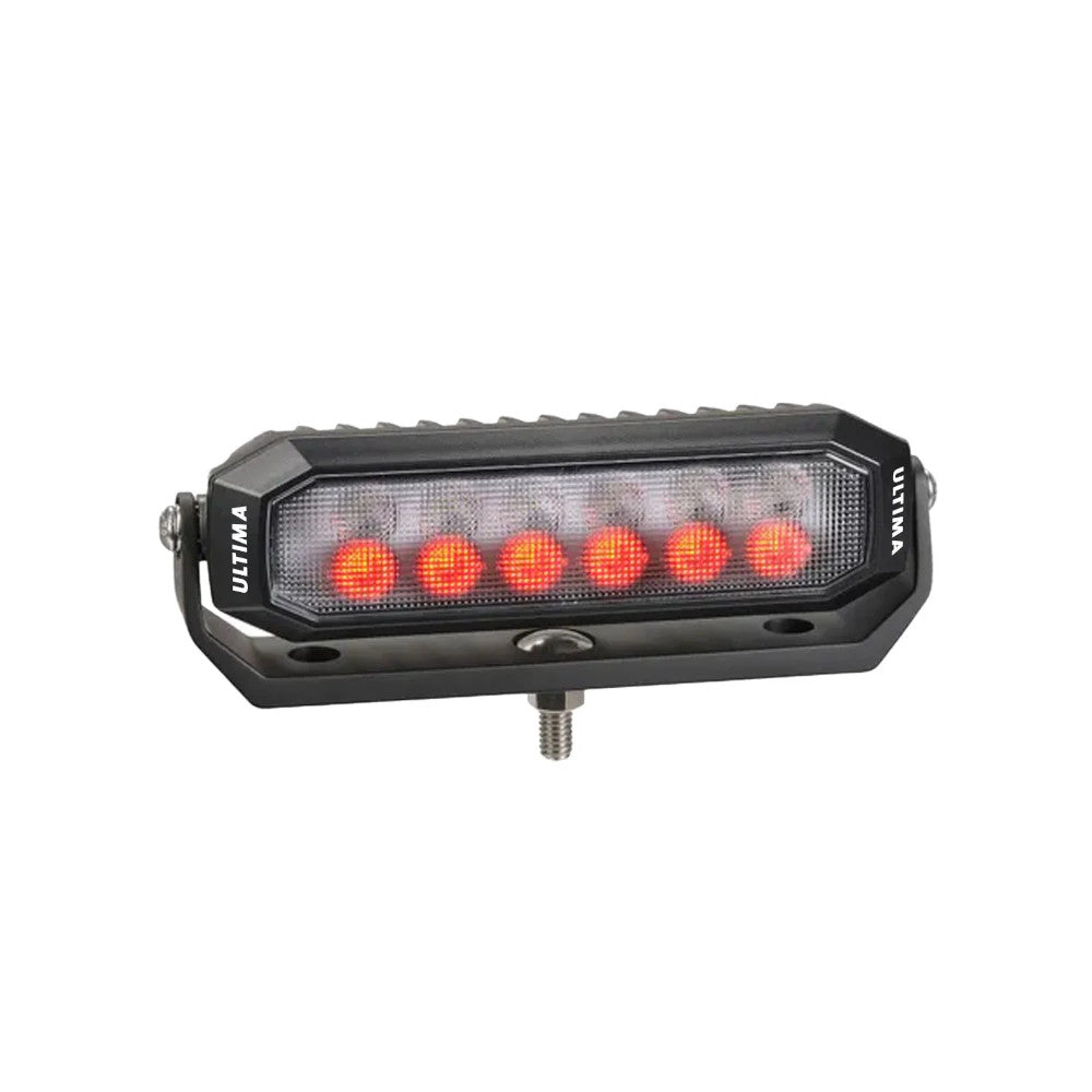 Ultima Dual Color LED Deck Lamp Red/White Output, Black Housing