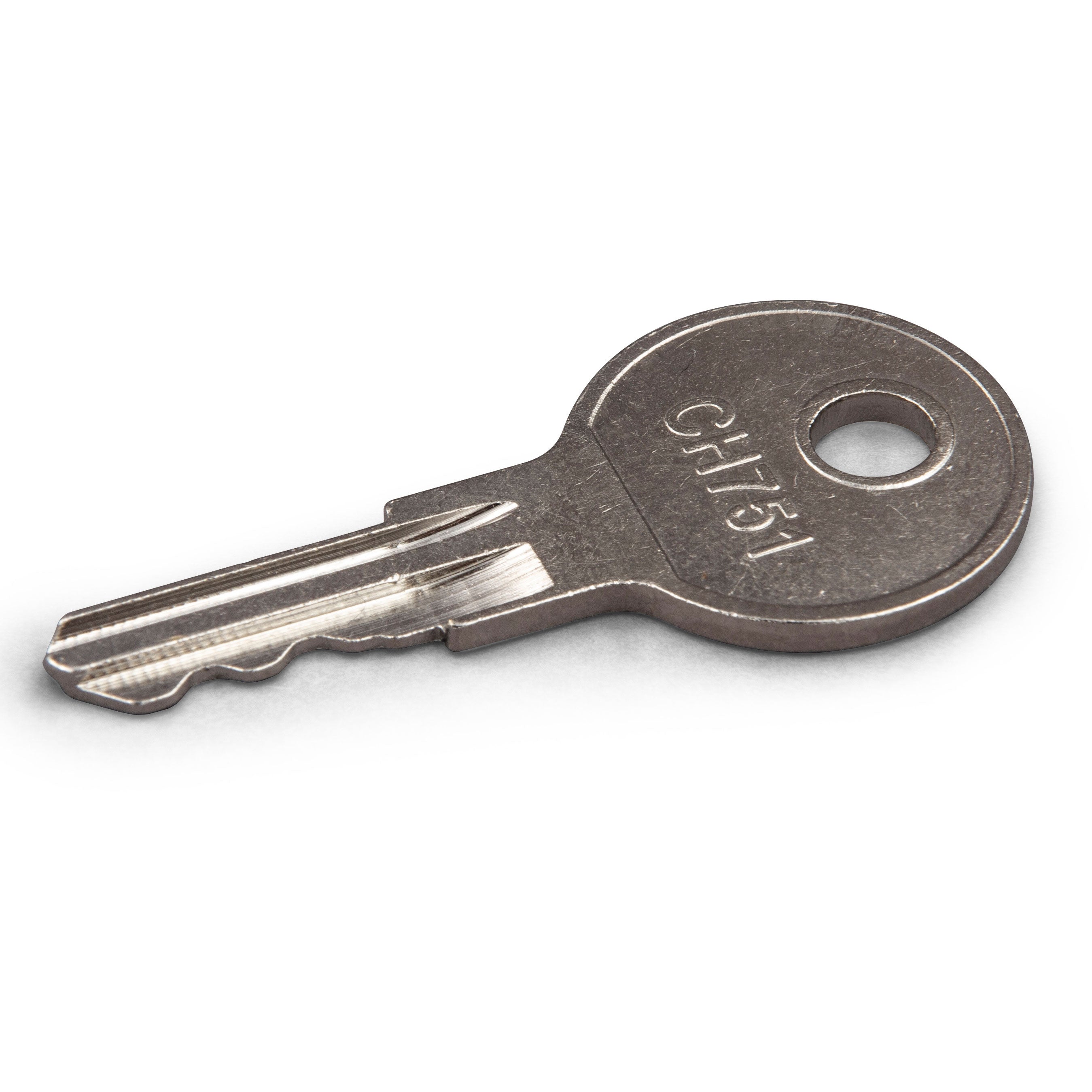 Replacement Key, Coded 751, Chrome