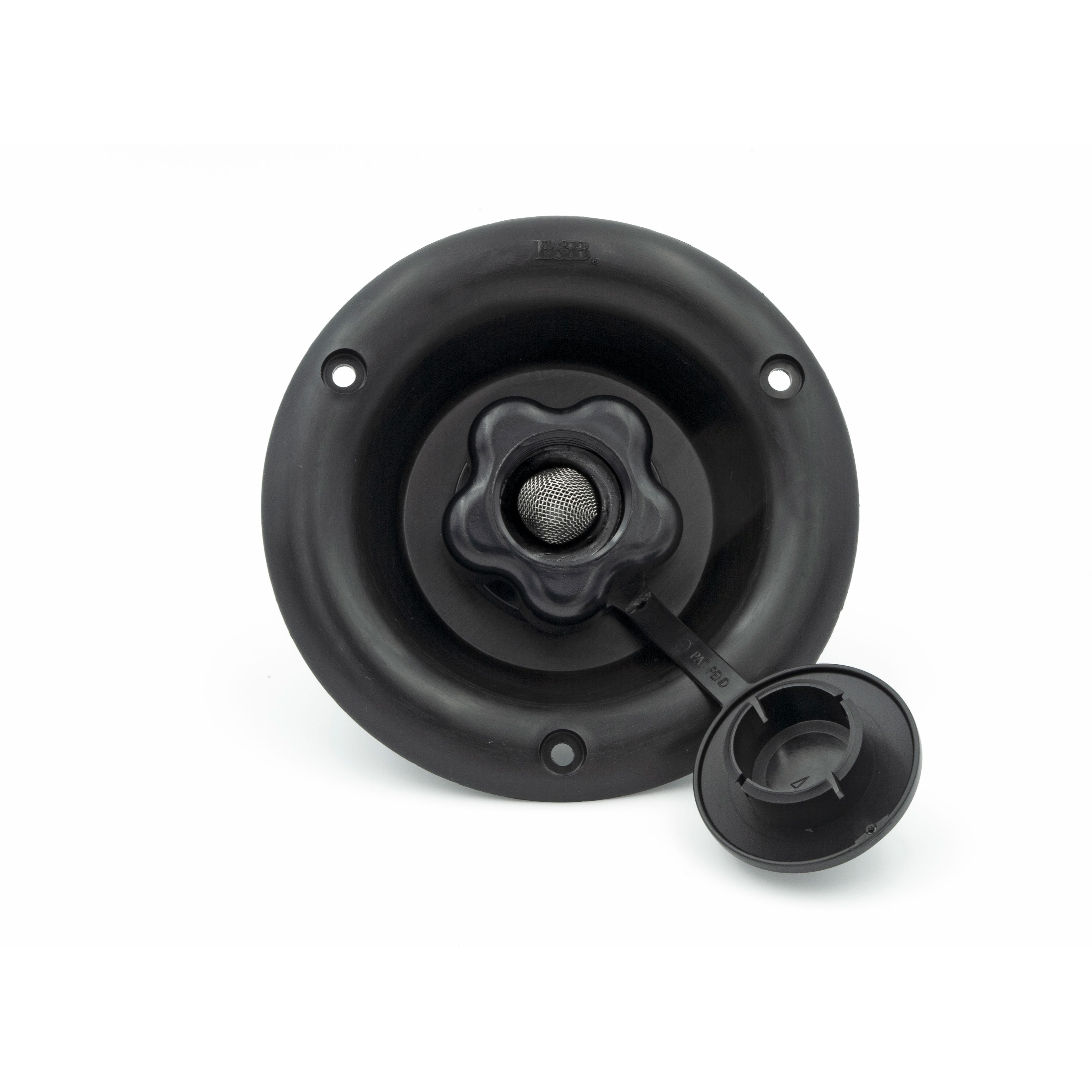 City Water Dish w/Plastic Check Valve, Black