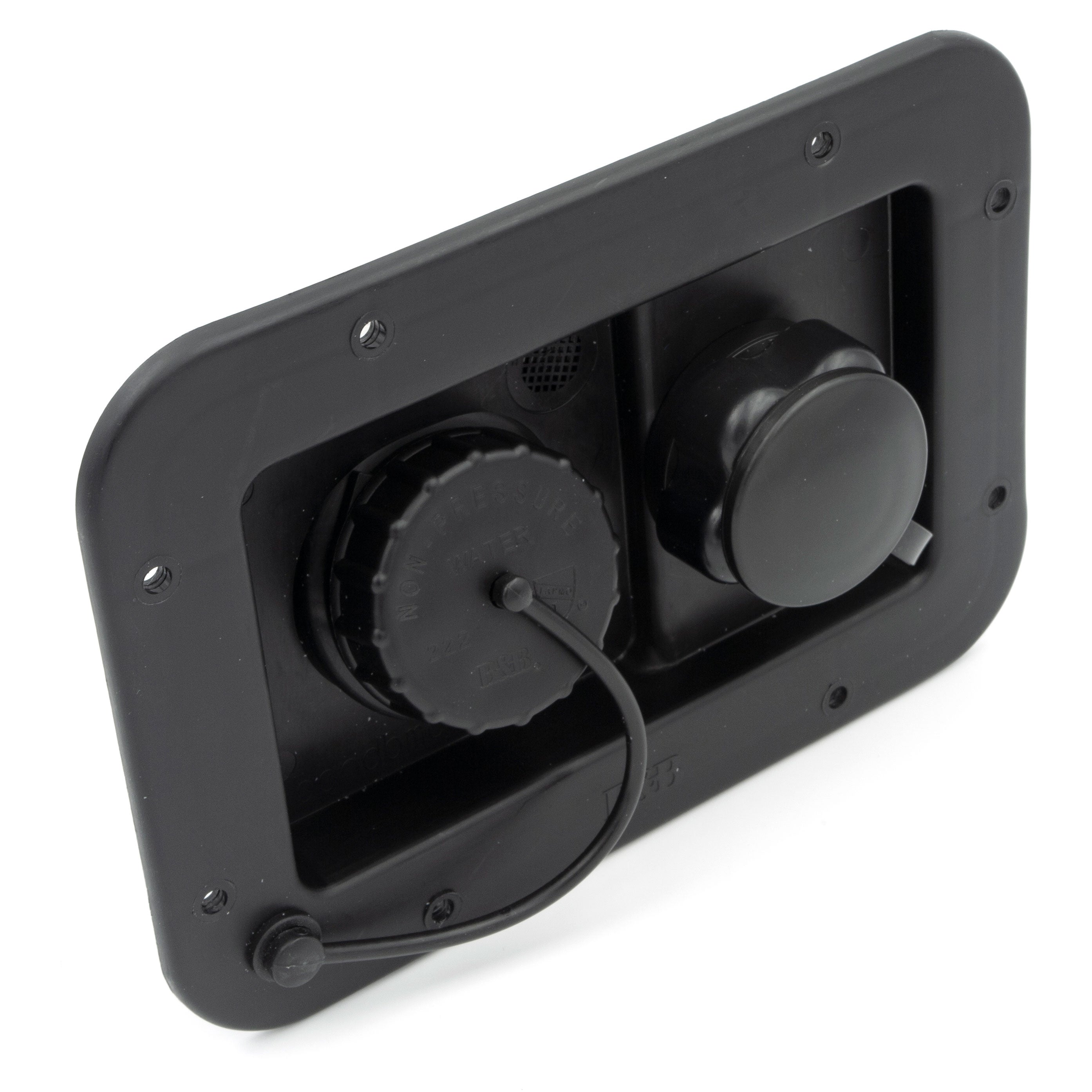 City/Gravity Dish, Plastic Check Valve, Black