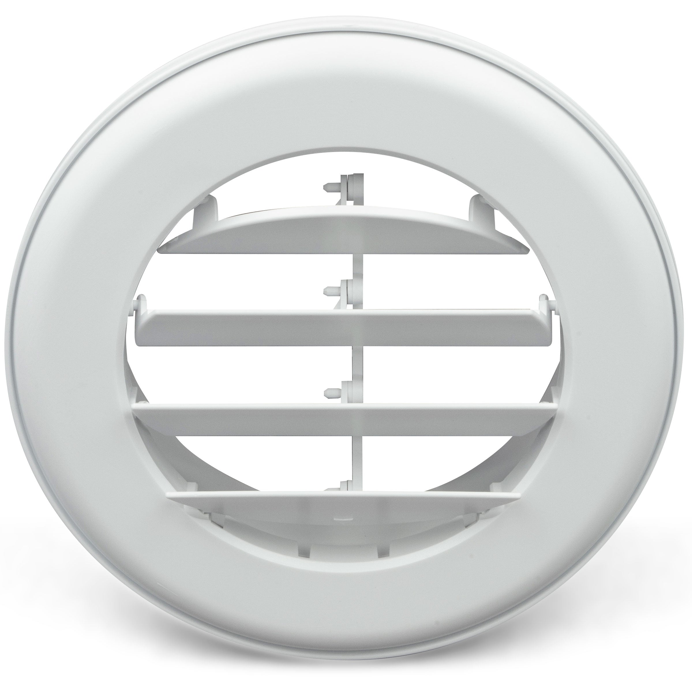 CoolVent Adjustable Ceiling Vent, 1.5 Flange, Polar White