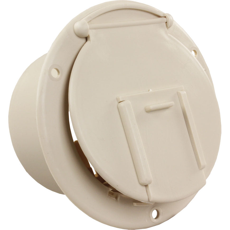 Round Electric Cable Hatch w/Back, CW