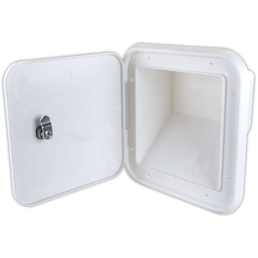 Multi-Purpose/Fuel Hatch w/Slant Back, Key Lock, Polar White