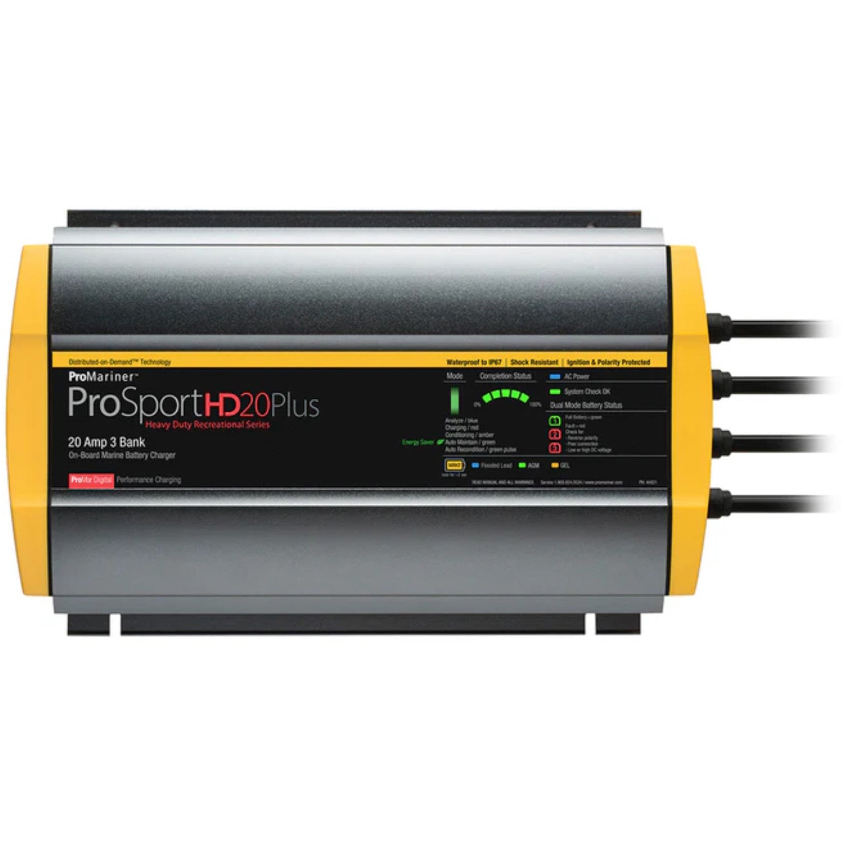 Marinco ProMariner ProSportHD 20 Plus Generation 4 - 20A, 3 Bank Battery Charger
