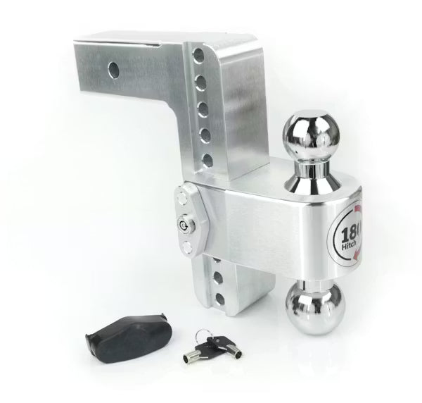 8" Aluminum Adjustable Drop Hitch w/ 2.5" Shank (10K/18.5K GTWR)