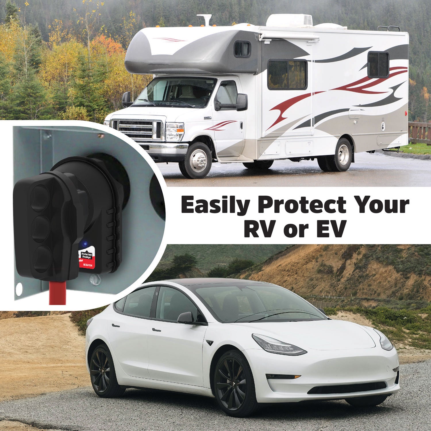 Energizer 50 Amp Plug and Play RV and EV Surge Protector 14-50